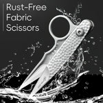 HASTHIP Sewing Scissors for DIY Crafts with Spring Loaded Auto Bounce and Ergonomic Grip