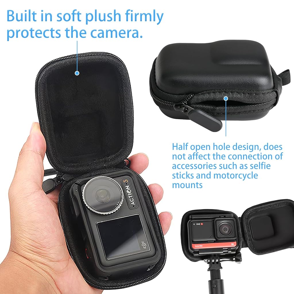 HASTHIP® Mini bolsa de almacenamiento impermeable para Hero 13/12/11/10/9/8/7/6, color negro
