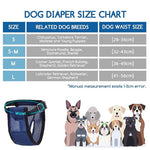 HASTHIP® Pañales Reutilizables para Perros Hembra Lavables y Transpirables con 3 Almohadillas de Algodón Absorbentes,Ajuste Elástico y Hebilla Rápida,Protector de Incontinencia Época