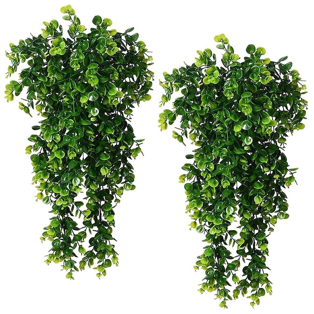 HASTHIP® Artificial Hanging Plants, Outdoor Artificial Plants Hanging Fake Plants Indoor Greenery Room Decor