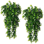 HASTHIP® Artificial Hanging Plants, Outdoor Artificial Plants Hanging Fake Plants Indoor Greenery Room Decor