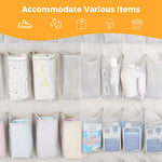 HASTHIP Shoe Organizer for Door Storage with 24 Pockets and 3 Eyelets | Non Woven White Bag