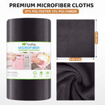 HASTHIP Microfiber Cleaning Cloth Roll 50 Pack 9.8 in Precut Wipes for Kitchen and Car | Reusable Polyester Non Scratch Towels