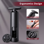 HASTHIP Wine Opener Set for Home and Parties with Ergonomic T Handle and 4PCS Accessories | Stainless Steel Corkscrew and Foil Cutter