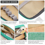 Climberty® Large Capacity Pencil Case, Pencil Pouches Aesthetic, Durable Storage Multiple Compartment Double Zipper Portable Capacity Pencil Pouch for College Student Teen, 20x11cm (Green)