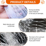 HASTHIP Pigeon Net for Balconies 32x10 ft with 25mm Holes featuring Knotted Nylon Mesh | Trim to Fit
