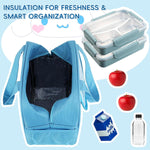 HASTHIP Lunch Bags for Kids featuring Cinnamoroll Cartoon Print 20x13.5x23cm | 2PCS Set