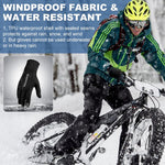 HASTHIP® Winter Riding Gloves for Men, Thermal Plush Lined Windproof Sport Gloves with Anti-Slip Grip, Touchscreen Compatibility & Anti-Loss Clasp for Cycling, Driving & Outdoor Activities, XL