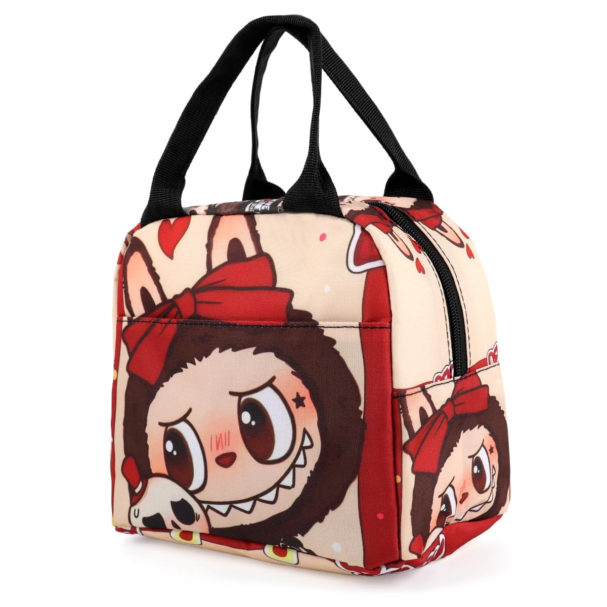 HASTHIP Lunch Bag for School and Office with Insulated Liner and Zipper | 23x13x20cm Portable Picnic Pouch