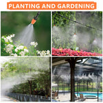 HASTHIP® Slow Irrigation Kit Micro Water Sprayer Set, 30Pcs 8-Hole Drip Nozzles, 10Pcs Mist Water Sprayers & 10Pcs Tee Pipe Connectors, Slow Drip Irrigation Set for Garden, Lawn(Pack of 50)