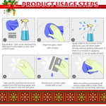 HASTHIP Christmas Window Clings Decorations for Home and Office featuring Static Cling PVC 45x60cm | Reusable Festive Glass Stickers