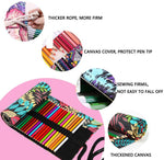 HASTHIP Pencil Wrap Case for Artists with 72 Slots and Separate Sleeves | Canvas Roll Up