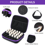 HASTHIP 30-Slot EVA Essential Oil Carrying Case for 5ml 10ml 15ml Bottles