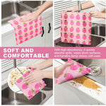 HASTHIP Reusable Kitchen Towels 30x30cm for Cleaning with Soft Coral Fleece | 4Pcs Set