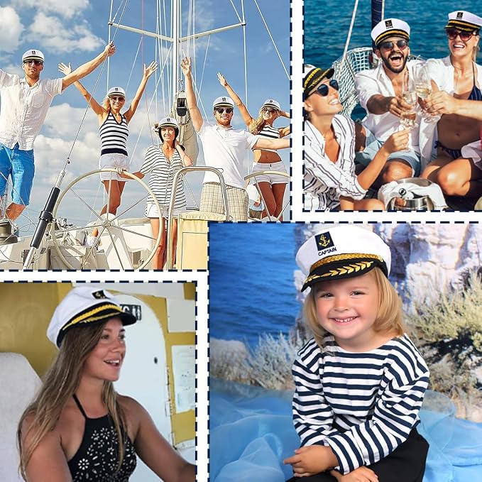 HASTHIP® Captain Cap & Sunglasses Set