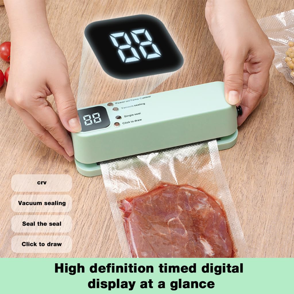 HASTHIP Vacuum Bag Sealer with Air Blower and USB Rechargeable Auto Sealing | 3 Attachments