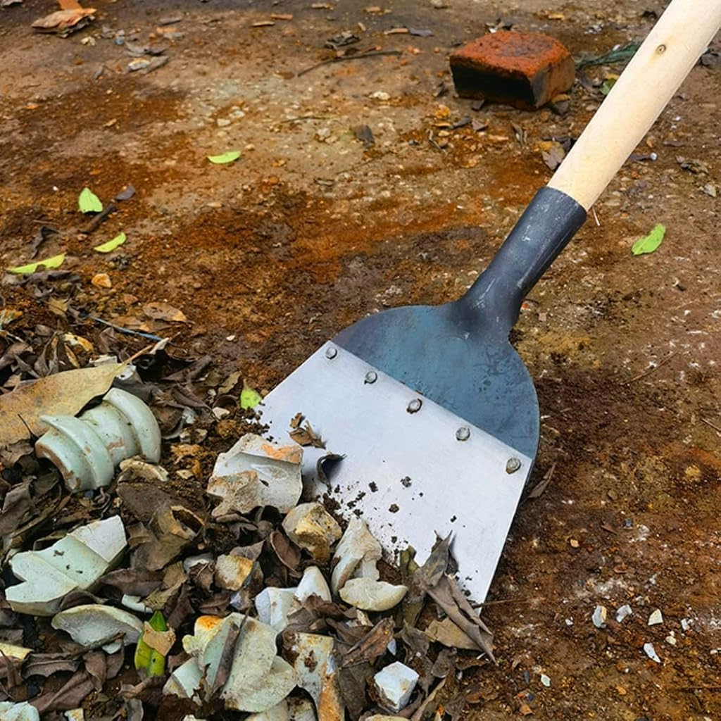 HASTHIP Hand Weeder for Weed Removal and Mud Cleaning featuring Large Metal Shovel Scraper