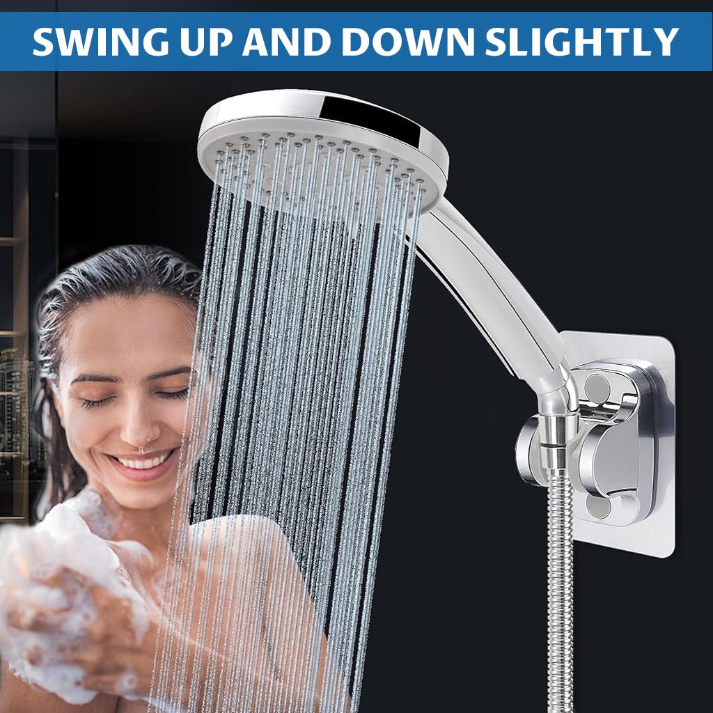 HASTHIP Shower Head Pipe Adapter for Adjustable 135° Spray Direction with Corrosion‑Resistant Build | Universal Fit for Fixed and Handheld Showers