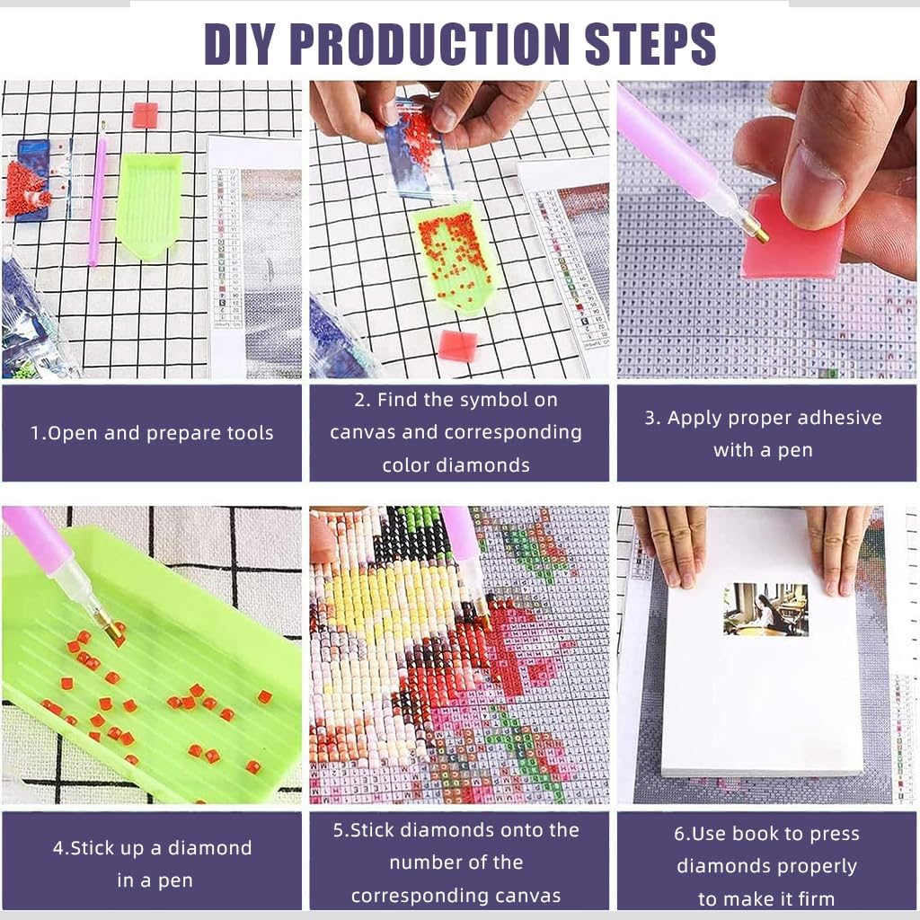 HASTHIP Diamond Painting Kit for Home Decor including 11.8x15.7in Owl Art | Gift for Kids & Adults