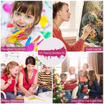 HASTHIP Paint by Numbers Kit for Home Wall Décor with 16x20 in Canvas | Colorful Giraffe Design for Adults and Kids