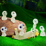 HASTHIP Glowing Mini Alien Figurines for Planters and Terrariums with Luminescent PVC | 10 Pcs Set