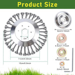 HASTHIP Weeder Head for Universal Grass Trimmer with Multi Prongs Stainless Steel 6 in Blade | Efficient Weed Cutting
