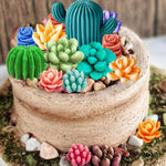 HASTHIP Succulent Silicone Molds for DIY Resin Crafts featuring 9 Styles & Non Stick Design | Food Grade Reusable White Set