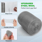 HASTHIP Stainless Steel Woven Wire Mesh for Fencing and Screening 12.7cm x 10m | Cuttable Fine Net