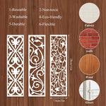 HASTHIP Painting Stencils for Home Decor and DIY Crafts featuring 12 PET Templates | Reusable Art Borders