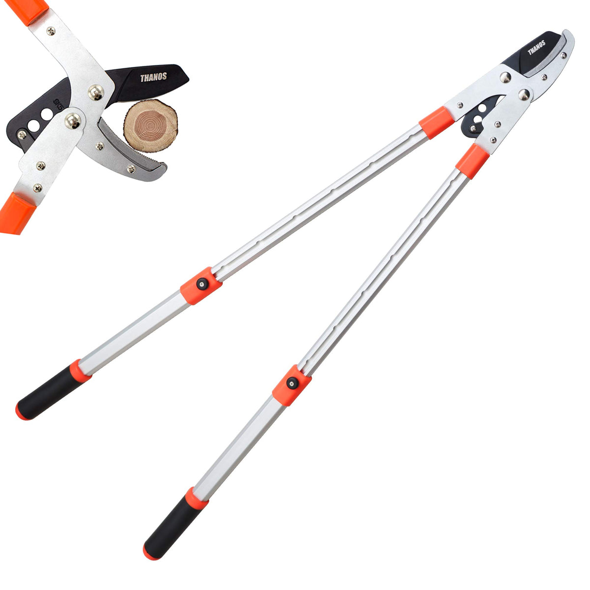 HASTHIP Branch Cutter for High Tree Pruning with 27–40 in Telescopic Handle and SK5 Steel Blade