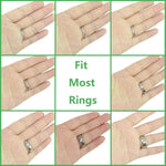 HASTHIP® Ajustador Invisible de Tamaño de Anillo para Anillos Sueltos,Reductor Tamaño Unisex Silicona Transparente,8 Tamaños para Anillos 1-10 mm Ancho Ajuste Cómodo y Seguro