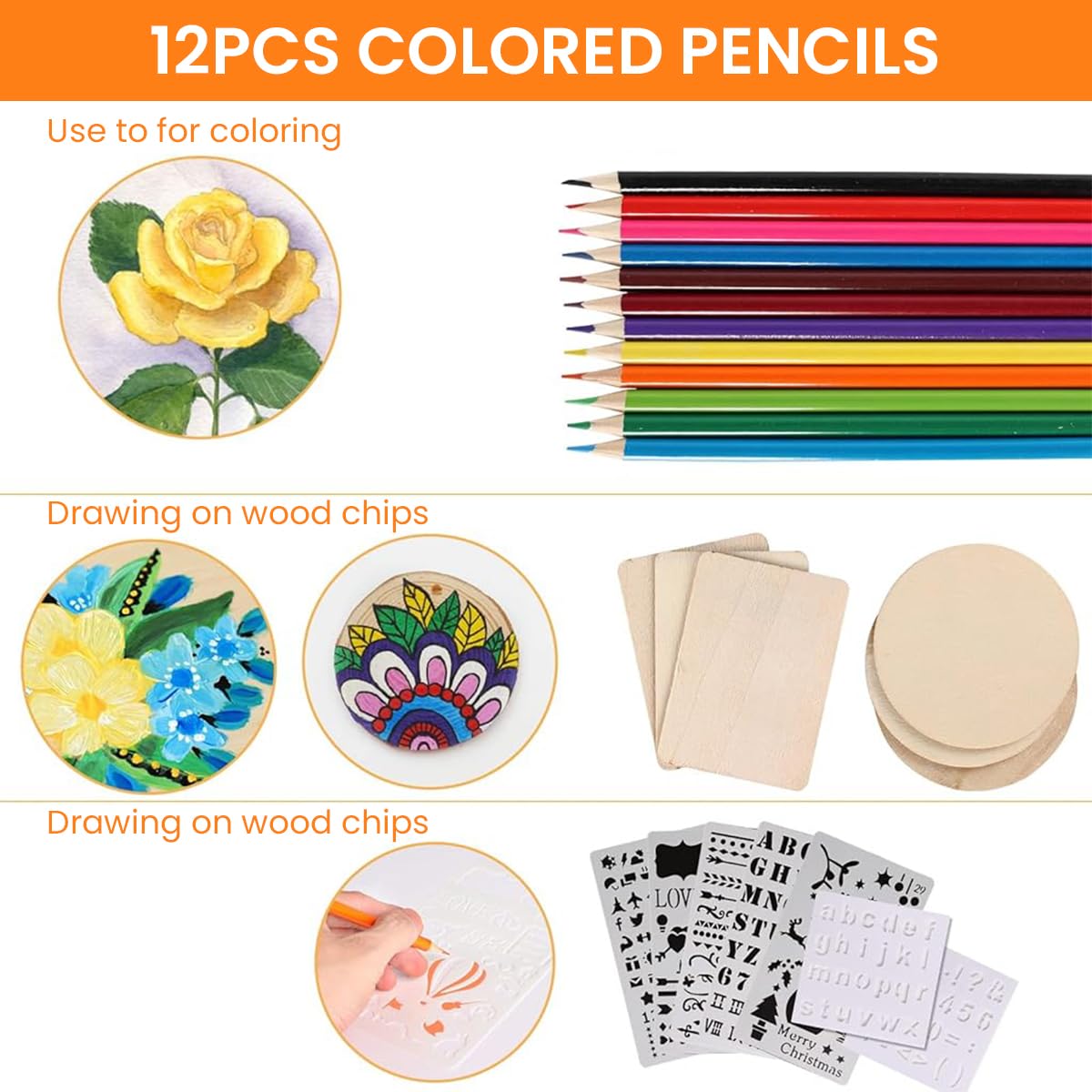 HASTHIP Pyrography Wood Burning Pen Kit 75PCS 2 in 1 60W with Adjustable Temperature | DIY Engraving and Craft Tool