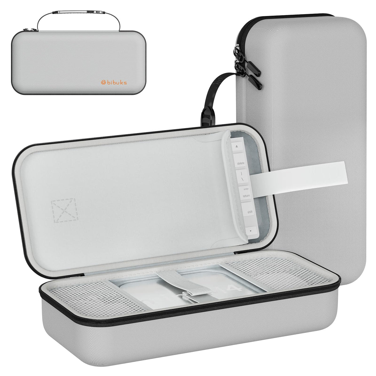 HASTHIP® Estuche de Transporte Compatible con Mac Mini M4/M4 Pro 2024, Funda Protectora EVA Rígida Portátil con Asa, Bolsa de Viaje para Accesorios y Almacenamiento