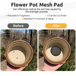 HASTHIP Flower Pot Hole Mesh Pad for Bonsai and Succulent Drainage 100 pcs 7.5 cm Plastic | Reusable Soil Retention Screen