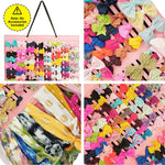 HASTHIP® Hair Accessories Organizer for Girls Bow Hair Clip Storage Hairband Organizer for Girls 3-Layer Large Capacity Wall Hanging Hair Bows Holder Displaying Rack for Baby Girl Kids Women