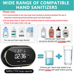 Automatic Soap Dispenser for Bathroom, Electric Foaming Handwash Dispenser, 500ml Wall Mounted Touchless Shampoo Hand Wash Dispenser with 3 Adjustable Bubble Levels with Bracket (Black)