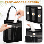 HASTHIP Mesh Shower Caddy for Dorm and Gym Essentials with 4 Pockets and Quick‑Dry Fabric