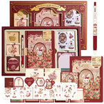 HASTHIP Vintage Journal Kit for Scrapbooking and Gifting with 67 Pcs Set | Fairytale Garden Theme