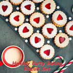 HASTHIP Christmas Cookie Cutter Set for Holiday Baking with 11 Shapes and Wavy Rim Design