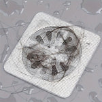 HASTHIP Disposable Shower Drain Cover for Bathroom and Kitchen featuring Adhesive Mesh 40 Pack | 4 x 4 in Hair Catcher Stickers