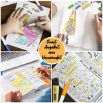 HASTHIP Fineliner Pen Set for Coloring and Calligraphy featuring 0.4 mm Tips & 36 Colors | Water-Based Non-Toxic Ink