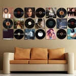 HASTHIP Vinyl Record Shelf Wall Mount for Home Display with 4 inch Acrylic Holders | 6 Pack