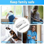 HASTHIP Window Lock for Sliding and Casement Windows with Lever Handle and Screws | Aluminum Alloy Child Proof Security