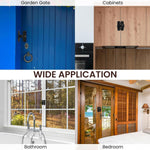 HASTHIP Door Latch Lock 90 Degree for Gate and Cabinet with Rugged Zinc Alloy | 2PCS Set