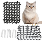HASTHIP Cat Scat Mats for Furniture and Garden with Honeycomb Spiked Surface 20x15cm | Reusable Deterrent