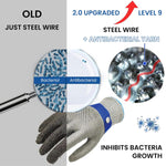 HASTHIP Stainless Steel Mesh Gloves for Meat and Fish Work with Level 9 Cut Protection | Adjustable Fit