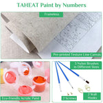 HASTHIP Paint by Numbers Kit for Home Decoration with Brushes and Canvas 16 x 20 Inch | Fun DIY Art for Kids and Adults