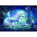 HASTHIP 5D Diamond Painting Kit for Home Wall Décor with Full Drill Canvas 30x40cm | DIY Unicorn Rhinestone Embroidery