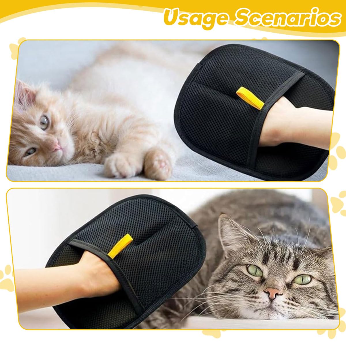 Qpets® Pet Hair Removal Gloves