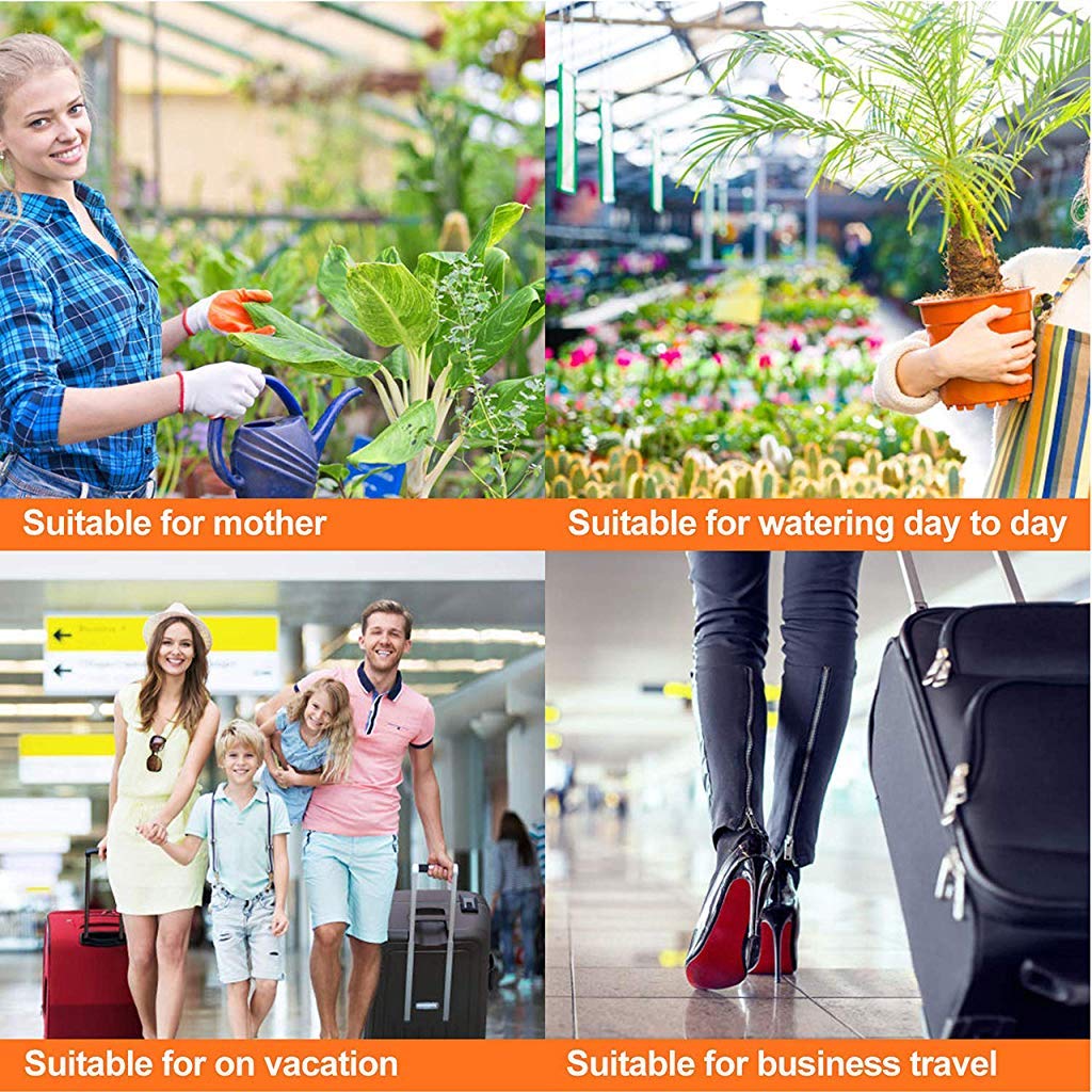 HASTHIP Drip Irrigation Kit for Home and Garden with 12 Self Watering Spikes featuring Adjustable Control Valve | Reusable PP Plastic System